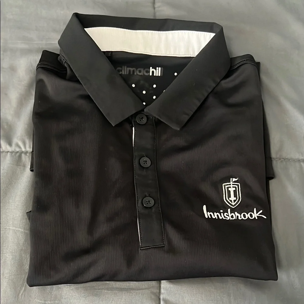 Adidas Climachill Golf Polo Black Size Small *embroidered logo